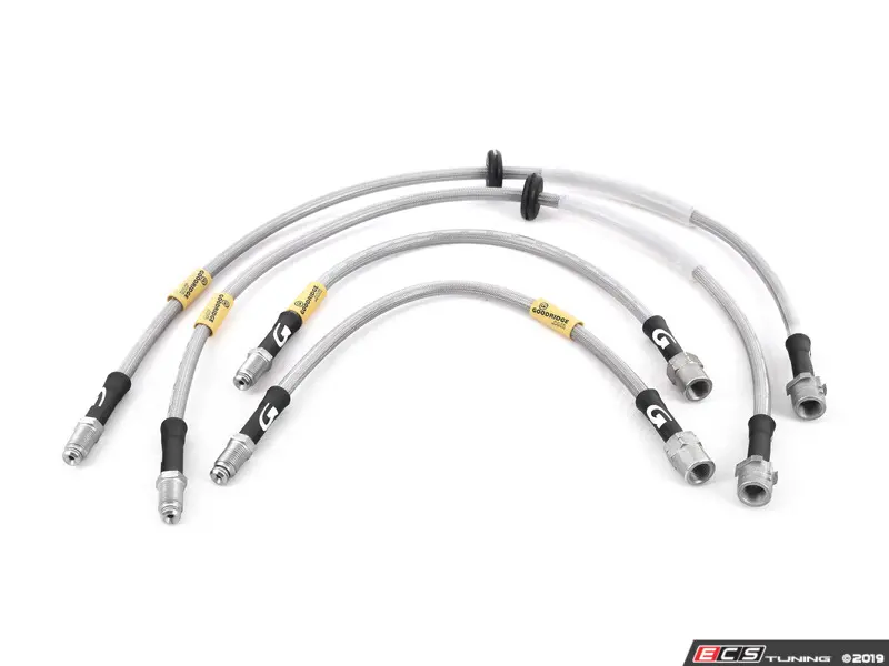 ** Braided Brake Kit Lines Hoses E60 Goodridge For BMW M5