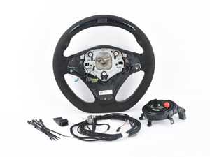 ES#4017500 - 32302165396sd - BMW Performance Steering Wheel - *Scratch And Dent* - Features a multifunction display, adjustable shift lights, and alcantara covered gripping surfaces - Genuine BMW M Performance - BMW