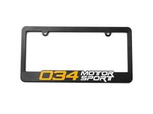 ES#4020124 - 034-A03-0000 - 034 Motorsport License Plate Frame - Fear no more, drive with ease and confidence with the 034Motorsport license plate frame! - 034Motorsport - Audi BMW Volkswagen Mercedes Benz MINI Porsche