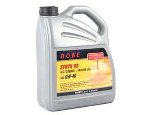 ES#3438954 - 20020-538-03 - ROWE Hightec Synth RS Engine Oil (0W-40) - 5 Liter - Fully synthetic, high-performance engine oil with optimised temperature-viscosity behaviour. - ROWE - Porsche