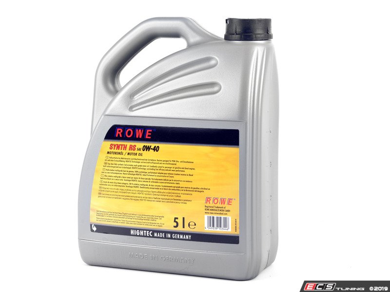 ROWE - 20020-538-03 - ROWE Hightec Synth RS Engine Oil (0W-40) - 5 Liter