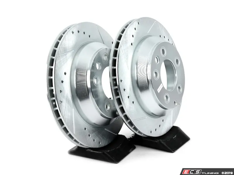 Power Stop EBR679XPR Rear Evolution Drilled /& Slotted Rotor Pair