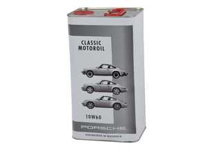 ES#3601974 - PCG04321015 - Porsche Classic Motor Oil - 10W-60 - Specialized oil for air-cooled engines - 5 liters - Genuine Porsche - Porsche