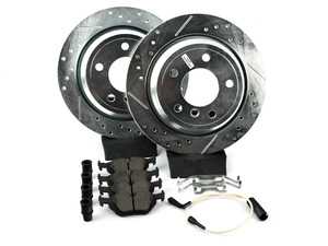 Power Stop K6066 Front Z23 Evolution Brake Kit with Drilled//Slotted Rotors and Ceramic Brake Pads