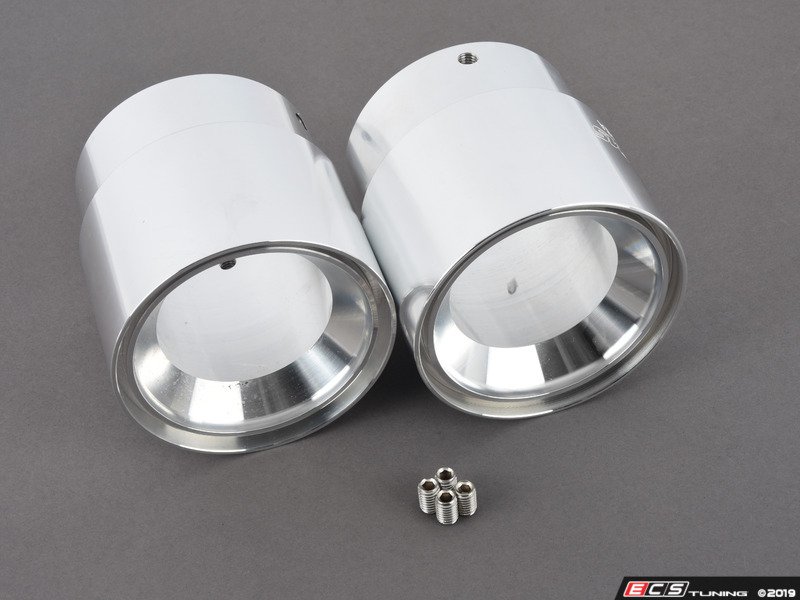 Burger Motorsports BMSBILTIPSSIL BMS Billet Exhaust Tips Silver