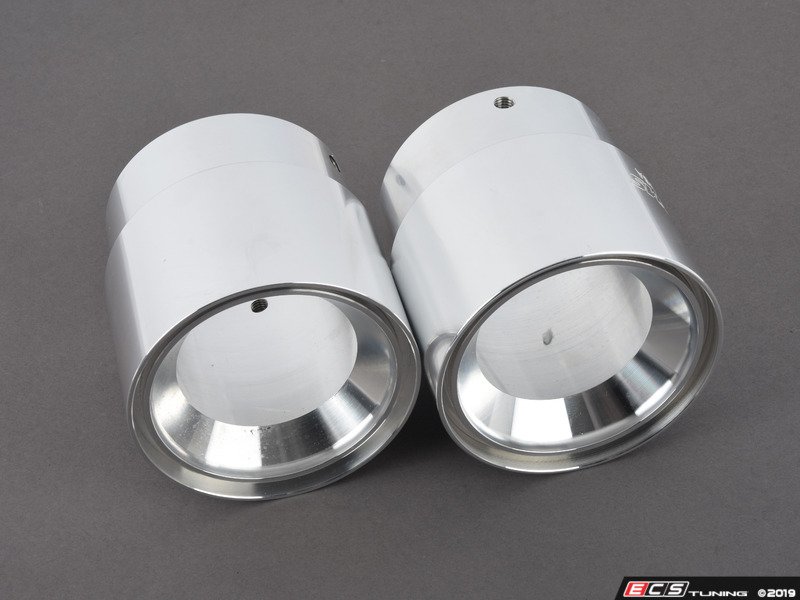 Burger Motorsports BMSBILTIPSSIL BMS Billet Exhaust Tips Silver