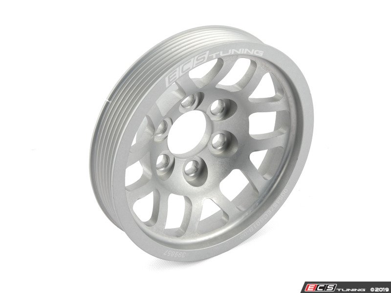 ECS 005487ECS01A02 ECS Underdrive Crank Pulley Silver