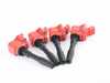 ES#4030591 - ms100192KT - APR Upgraded Ignition Coils - Red - Set Of Four - Designed to be a direct plug-and-play upgrade to factory coils, providing greater energy output, ensuring a stronger and more consistent spark! - APR - Audi Volkswagen