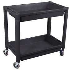 ES#2938821 - ATD7016 - 2-Tray Black Plastic Cart - ATD Tools - Audi BMW Volkswagen Mercedes Benz MINI Porsche