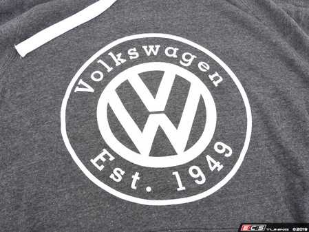 ES#3549838 - DRG002572BLKLG - 1949 Circle Hoodie - Large - The super soft, tri-blend fleece of this pullover will have you wanting to wear it everyday! - Genuine Volkswagen Audi - Volkswagen