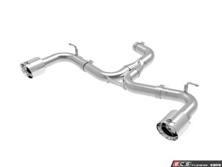 ES#4039845 - 49-36421-P - MK7.5 GTI 2.0T Axle Back Exhaust - Mach Force stainless steel exhaust with dual 4.5" polished stainless tips - AFE - Volkswagen