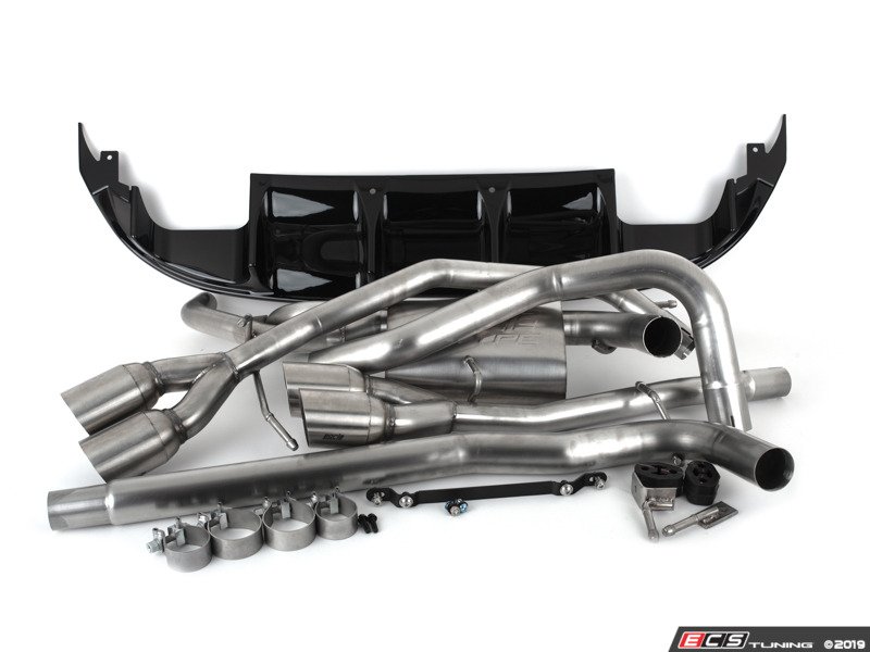 Assembled By ECS 027366ecs0103KT MK7 Jetta Borla Quad Tip CatBack