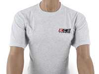ES#4013741 - 6060715 - Gray ECS Short Sleeve T-Shirt - 2X - Featuring full color ECS Tuning logo on left chest and full back - ECS - Audi BMW Volkswagen Mercedes Benz MINI Porsche