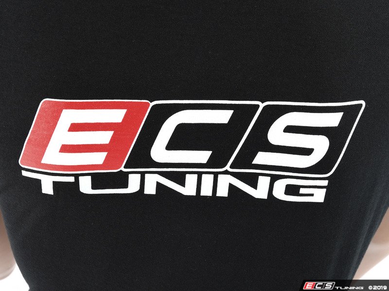 ECS 6060703 Black ECS Short Sleeve TShirt Large