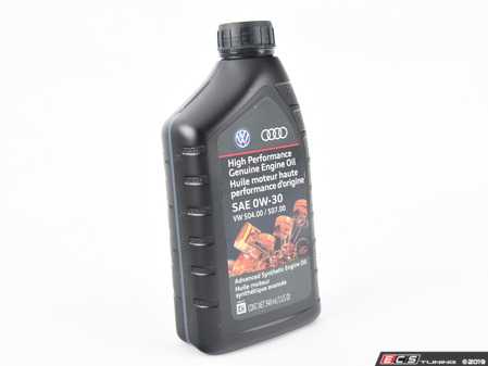 ES#4030789 - GE550301QDSP - High Performance Genuine Engine Oil (0w-30) - 1 Quart - Meets Volkswagen & Audi 504.00 / 507.00 long drain specification - Genuine Volkswagen Audi - Audi Volkswagen