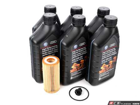 ES#3624651 - g052577m2KT1 - Genuine Oil Service Kit (0w-20) - Includes OEM 508.00/509.00 genuine VW/Audi High Performance 0W-20 engine oil, Filter, and drain plug for a complete oil service - Genuine Volkswagen Audi - Audi Volkswagen
