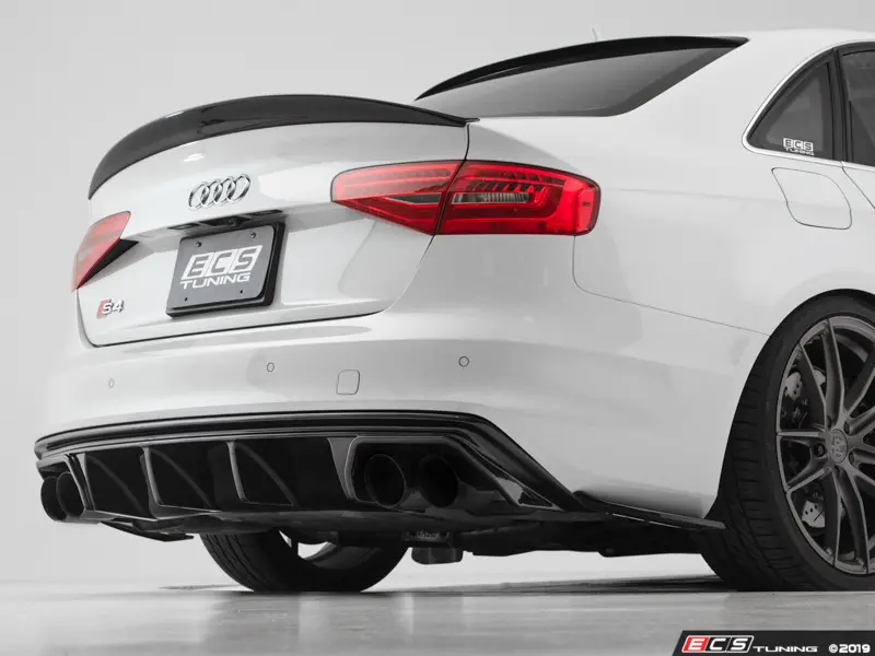 Foresight Impolite With other bands ECS - 028807ecs01KT - Audi B8.5 S4 / A4 S-Line Rear Diffuser - Gloss Black