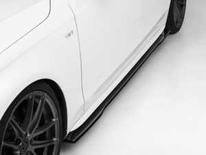 ES#4045736 - 024716ecs02KT - Audi B8/B8.5 A4/S4 Flat Side Skirts - Gloss Black - Enhance your side profile with an aggressive look! - ECS - Audi