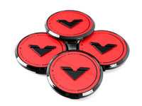 ES#3450893 - CC07RED - Red Signature Series Center Caps - Set Of Four - To be used with Vorsteiner V-FF Flow Forged series wheels - Vorsteiner - Audi BMW Volkswagen