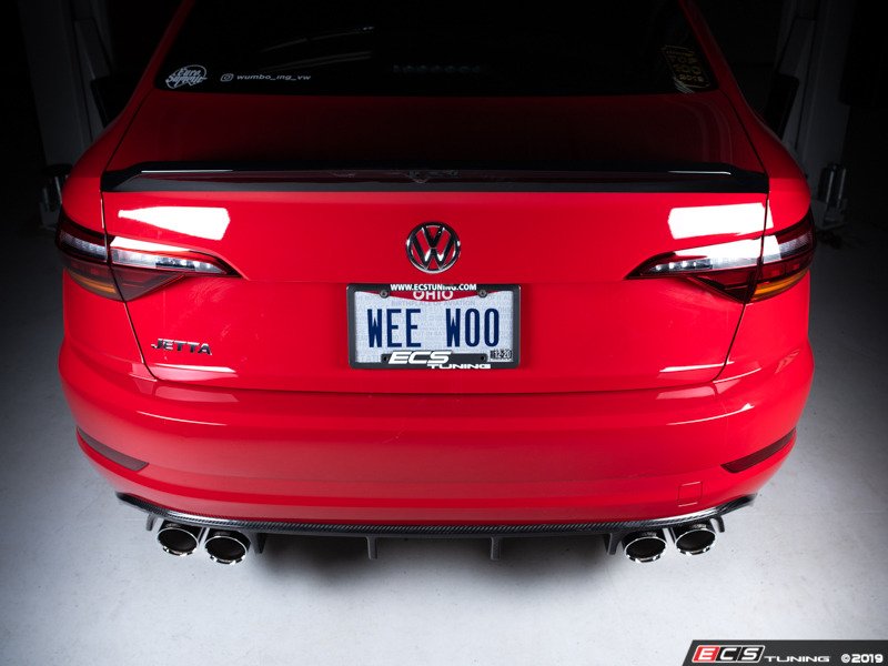 ECS 027365ecs01KT MK7 Jetta Quad Tip Carbon Fiber Rear Diffuser