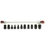 ES#4056737 - KTI43501 - K-Tool 12- Piece X-Long Double Box Flexible And Reversible Ratchet Wrench Set - K Tool International - Audi BMW Volkswagen Mercedes Benz MINI Porsche