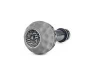 ES#4056932 - GSBS4 - BFI GSB Heavy Weight Shift Knob - Graphite Gray Nappa Leather - Black Anodized - Weighing in at approximately 235 grams the added inertial mass makes shifting effort substantially less while speeding up the process at the same time. - Black Forest Industries - Audi Volkswagen