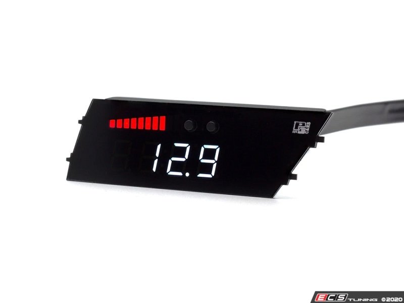 P3 Gauges LAP3AB8X P3 Boost Gauge White Bars/Red Digits Without