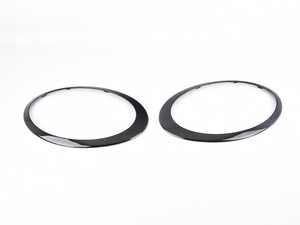 ES#4045735 - 51138739497KT - Headlight Trim Ring Black Line - Set - Upgrade to the black ring, part of black line - Genuine MINI - MINI