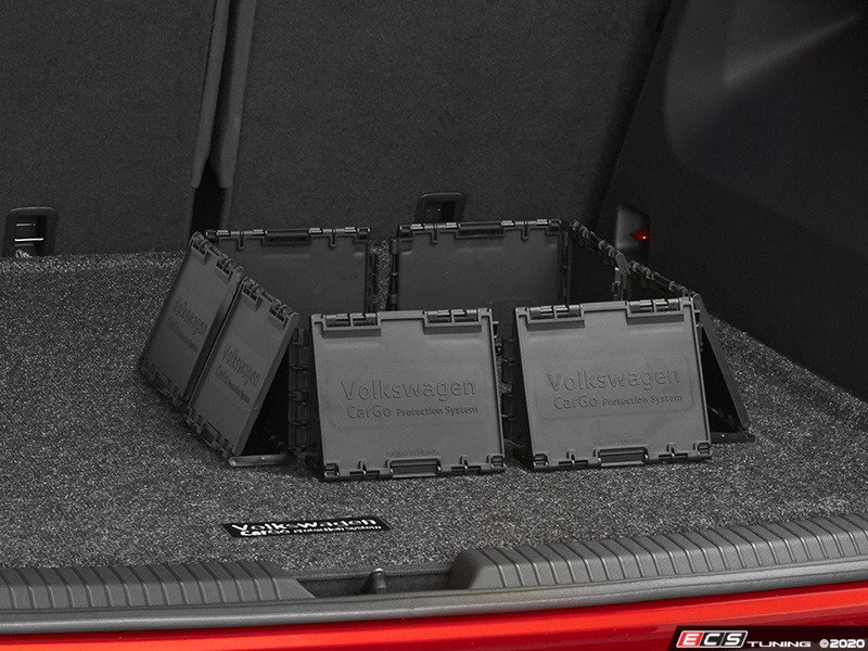 Genuine Volkswagen Audi 000061166D CarGo Blocks Set of Four (Updated Design) (000 061 166 D)