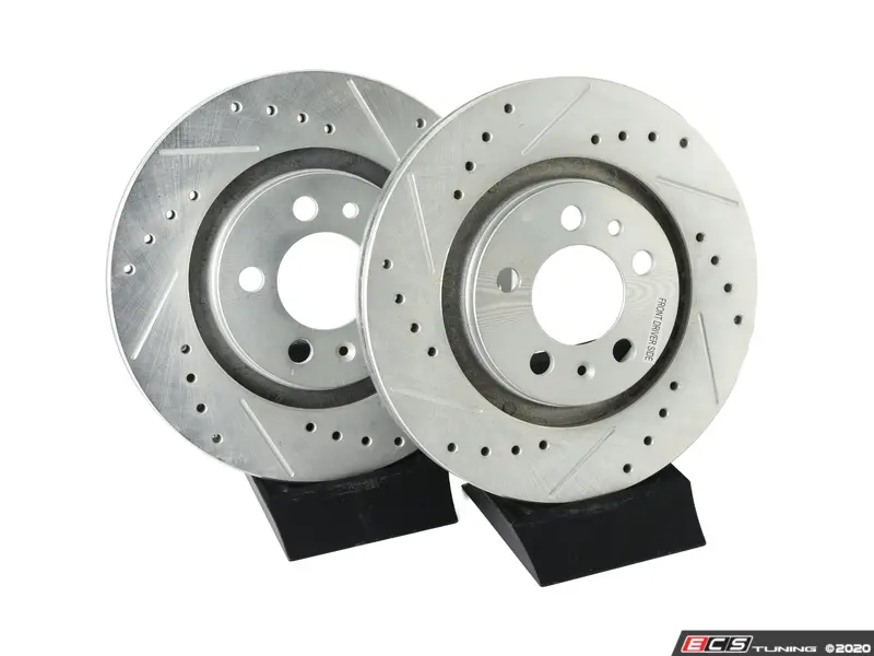 Power Stop EBR615XPR Front Evolution Drilled & Slotted Rotor Pair 