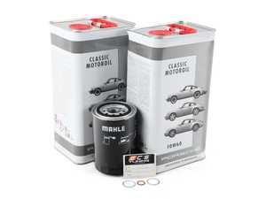 ES#3671944 - 93010776401KT11 - 964 Oil Change Kit - Featuring High Zinc Genuine Porsche Classic 10w-60 Motor Oil and Mahle Filter - Assembled By ECS - Porsche