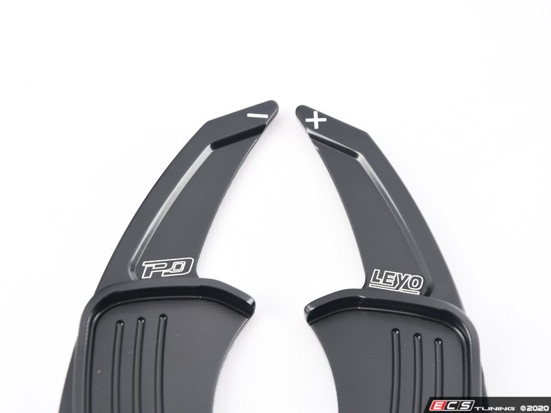 LEYO PST001B PD Billet Paddle Shifter Extensions Black