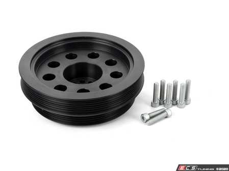 ES#4045868 - 06E105251F-187mm - JHM HD Overdrive Lightweight Supercharger Crank Pulley (187mm) - Eliminates the problematic two-piece design and rubber isolator found in the stock crank pulley while reducing the mass of the motor's rotating assembly. - JH Motorsports  - Audi Volkswagen Porsche