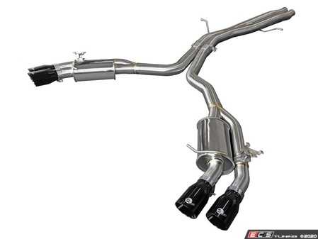ES#4213478 - 49-36427-B - MACH Force-Xp 3" To 2-1/2" 304 Stainless Steel Axle-Back Exhaust System - Mach Force stainless steel exhaust with quad 3.5" black tips - AFE - Audi