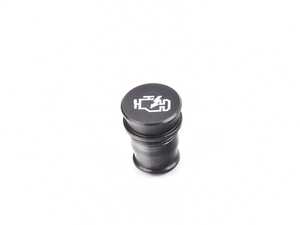 ES#4171971 - 028636ECS03-03 - Billet Power Port Plug - "CEL" - Black Anodized - A little fun and function for your car! - ECS - Audi BMW Volkswagen Mercedes Benz MINI Porsche