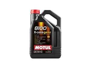 ES#4146701 - mot109776 - 8100 X-Cess Gen2 Engine Oil (5w-40) - 5 Liter - A fully synthetic engine oil allowing extended oil drain intervals, while protecting your engine in the harshest conditions - Motul - Audi BMW Volkswagen MINI