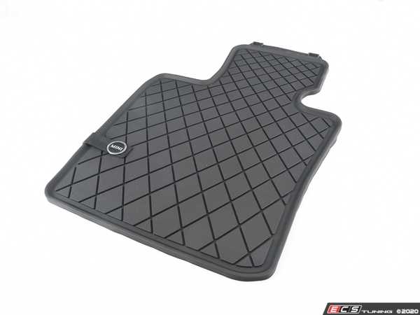 Genuine MINI - 51472354155 - Essentials Front Rubber Factory Floor Mats ...