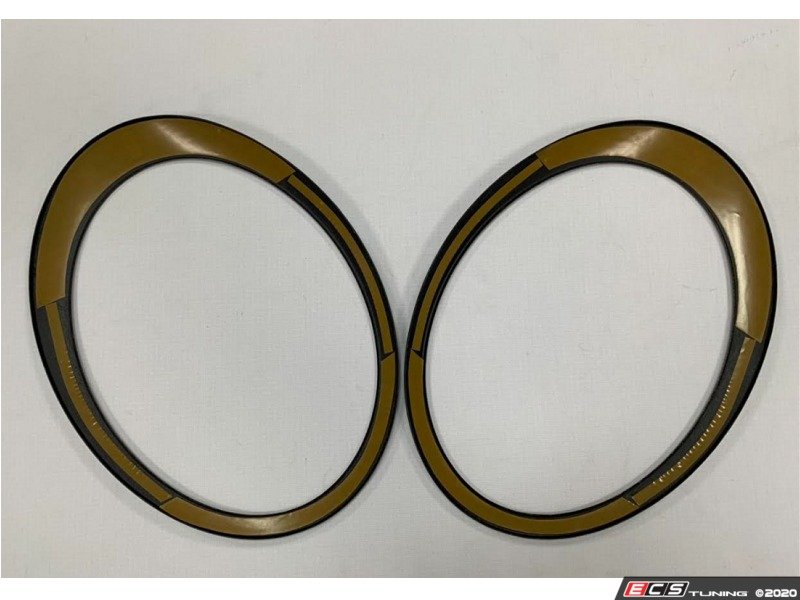 ECS 51132254895 Headlight Trim Covers Carbon Fiber Set