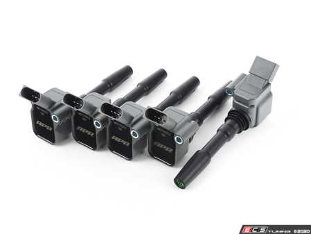 ES#4164403 - MS100203-5KT - APR Upgraded Ignition Coils - Grey - Set Of Five - Designed to be a direct plug-and-play upgrade to factory coils, providing greater energy output, ensuring a stronger and more consistent spark! - APR - Audi