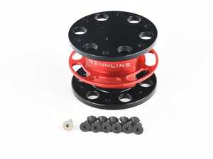 ES#2840090 - I18RED - Steering Wheel Quick Disconnect - Red - Rennline style and design to give you the highest quality quick release hub on the market - Rennline - Audi BMW Volkswagen Mercedes Benz MINI Porsche