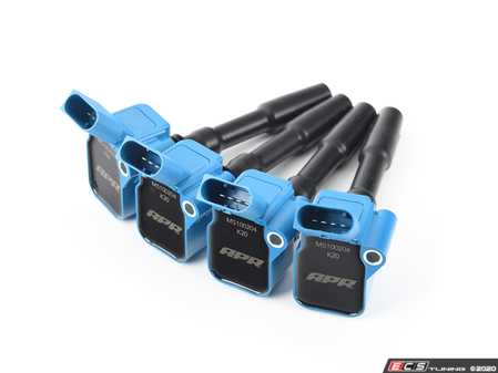 ES#4164383 - MS100204-4KT - APR Upgraded Ignition Coils - Blue - Set Of Four - Designed to be a direct plug-and-play upgrade to factory coils, providing greater energy output, ensuring a stronger and more consistent spark! - APR - Audi Volkswagen