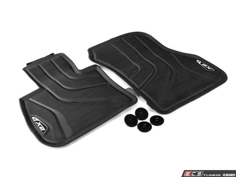 Genuine BMW 51472452201KT AllWeather Floor Mat Set Front & Rear