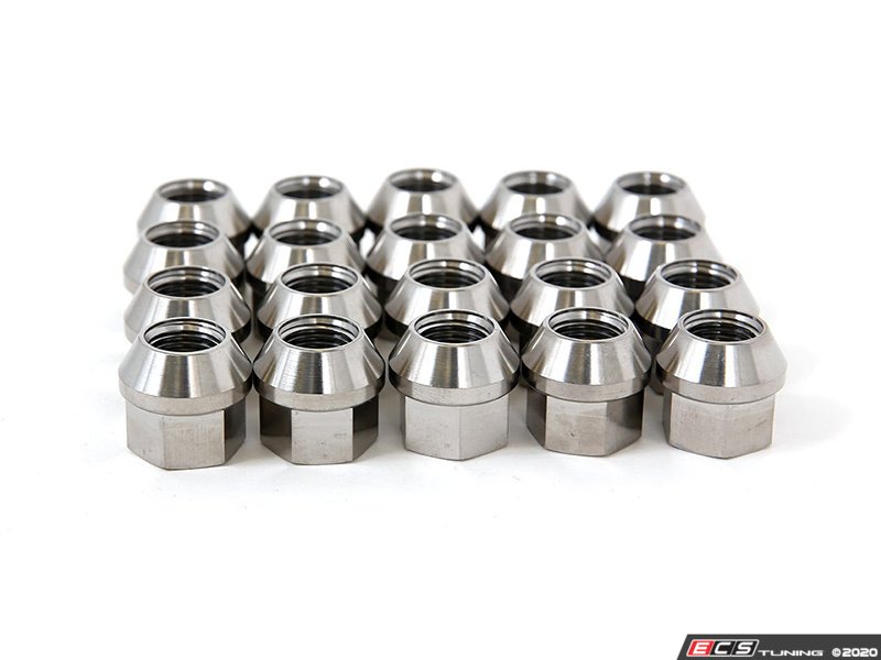Rennline LS14.1.50 Titanium Conical Seat Lug Nut Set Open Ended