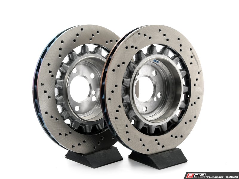 Genuine BMW 34118072020KT Rear Brake Rotors Pair (380x28)