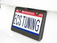 ES#2083299 - 6373 - Carbon Fiber License Plate Frame - Carbon Fiber plate frame for a unique style and just the right amount of carbon. - ECS - Audi BMW Volkswagen Mercedes Benz MINI Porsche