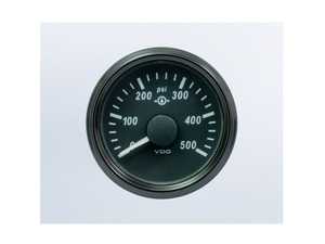 ES#4338666 - A2C3832740030 - SingleViu 52mm 500psi Gear Pressure Gauge. 0-4.5V sender required. - Priced Each - Analog dial to display critical information in a classic design - VDO - Audi BMW Volkswagen Mercedes Benz MINI Porsche