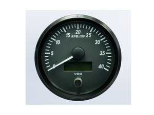 ES#4338671 - A2C3832800030 - SingleViu 100mm 4000RPM Tachometer - Priced Each - Analog dial to display critical information in a classic design with digital time - VDO - Audi BMW Volkswagen Mercedes Benz MINI Porsche