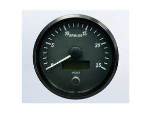ES#4338673 - A2C3832820030 - SingleViu 100mm 2500RPM Tachometer - Priced Each - Analog dial to display critical information in a classic design with digital time - VDO - Audi BMW Volkswagen Mercedes Benz MINI Porsche