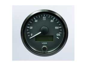 ES#4338682 - A2C3832910030 - SingleViu 80mm 120km/h Speedometer - Priced Each - Analog dial to display critical information in a classic design with digital time - VDO - Audi BMW Volkswagen Mercedes Benz MINI Porsche