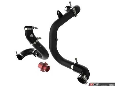 ES#4339700 - 46-20415-B - BladeRunner Aluminum Hot And Cold Charge Pipe Kit Black W/ Turbo Muffler Delete - 34% increase in airflow adding +23HP and +28Lb-Ft of torque! - AFE - Audi Volkswagen